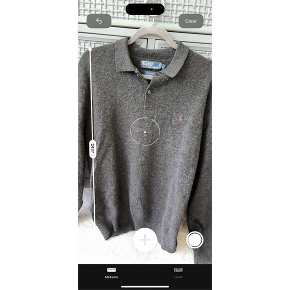 NWOT Polo Ralph Lauren Gray Lambswool Sweater, Large $128 E42 - Picture 2 of 6